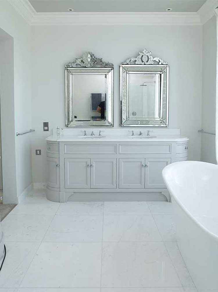 Crystal White Marble Bathroom Case Show