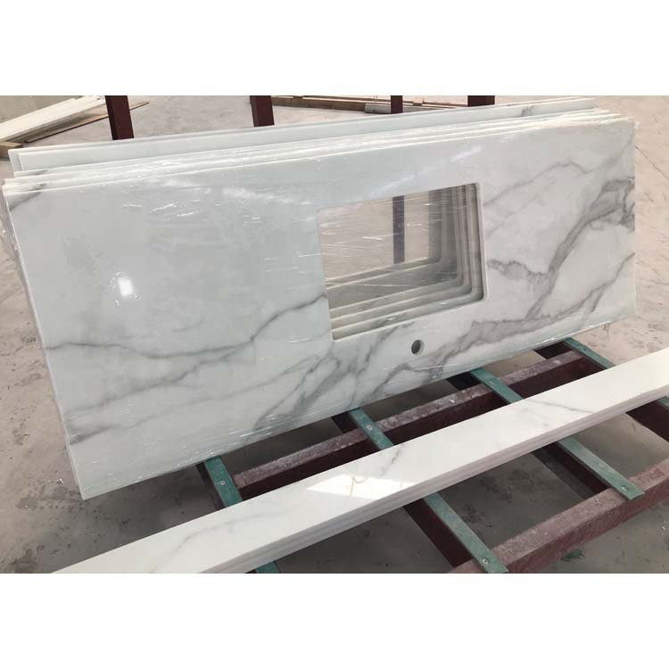 Carrara Quartz Marble Vanity Tops