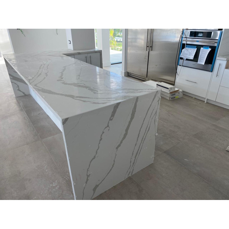 White Carrara Quartz Marble Countertops
