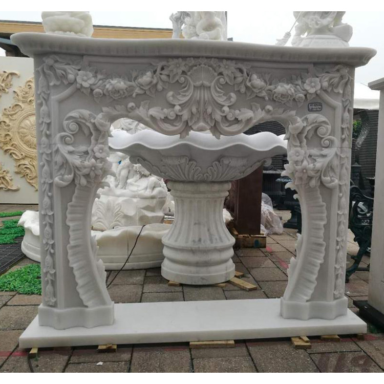 China Hand Carved Fireplace