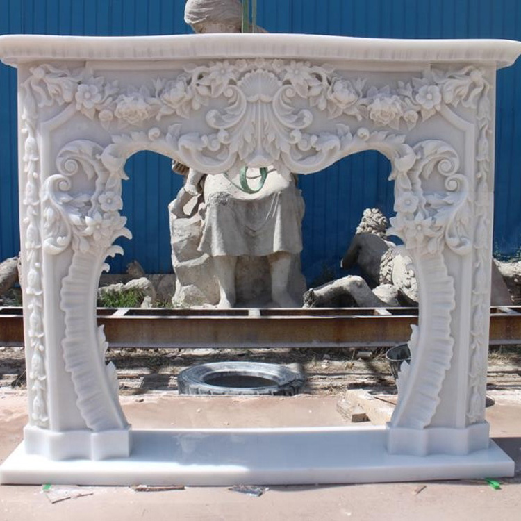 China Hand Carved Fireplace