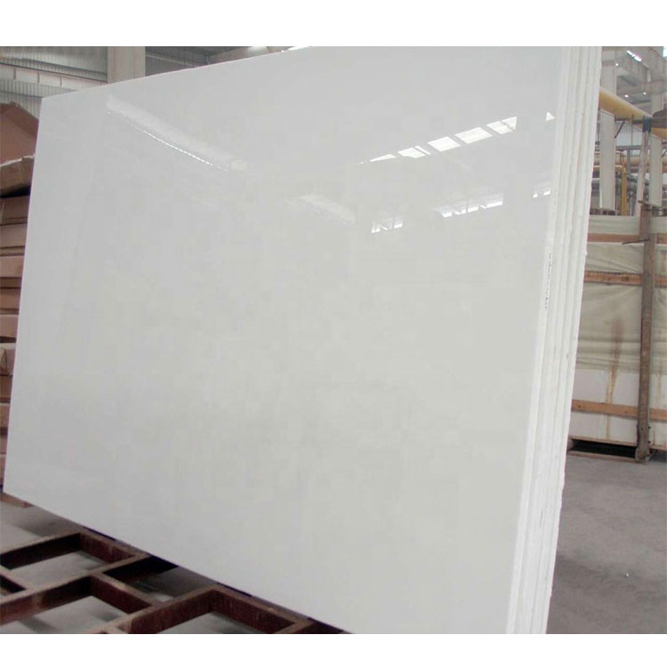 Artificial Pure White Quartz Marble Slabs