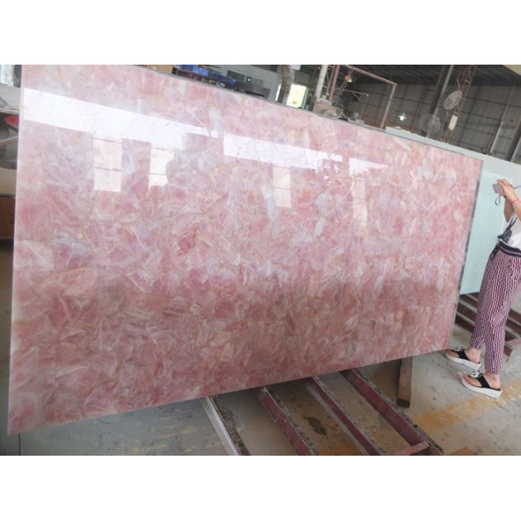 Pink Agate Semi Precious Stone Slab