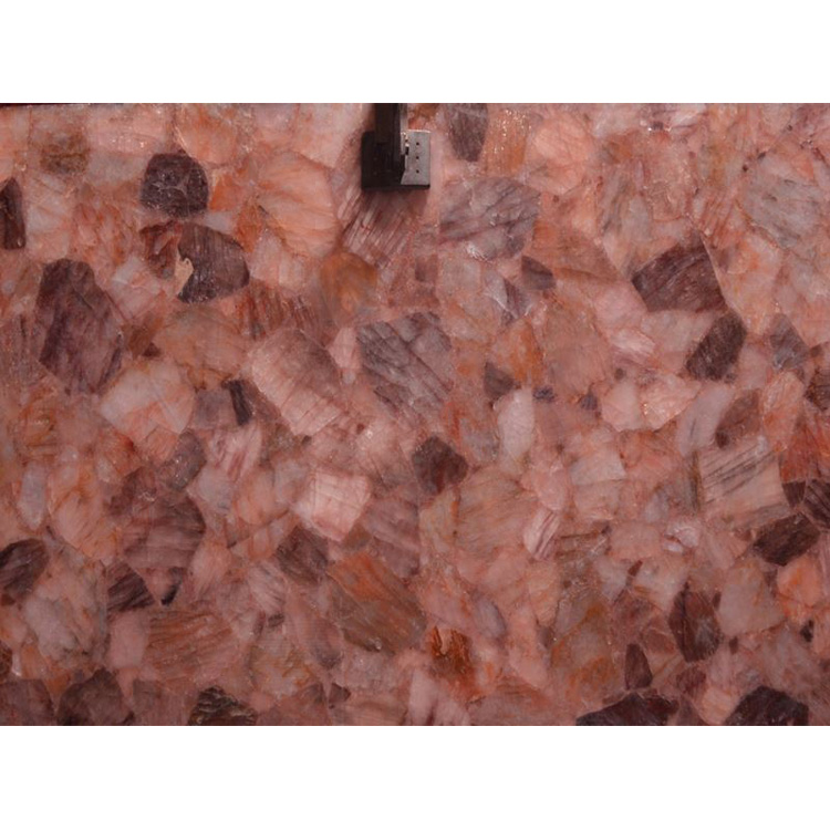 Orange Crystal Semi Precious Stone Slab